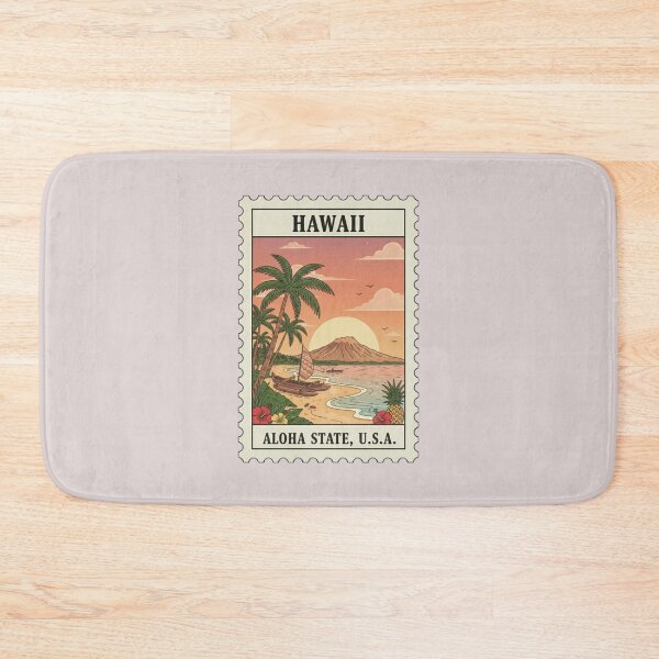 Item preview, Vintage Hawaii Aloha State Stamp designed and sold by allaboutstamps.