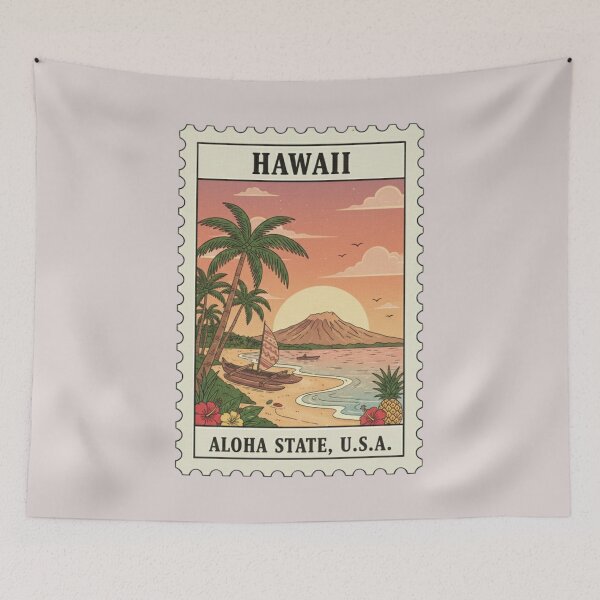 Item preview, Vintage Hawaii Aloha State Stamp designed and sold by allaboutstamps.