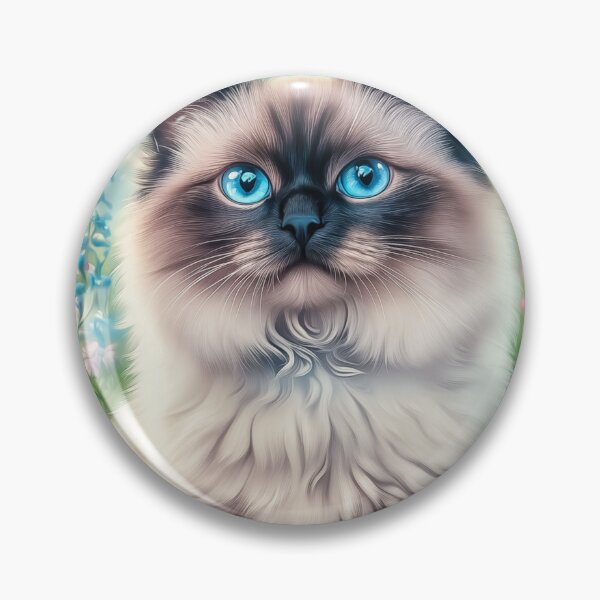 Item preview, Ragdoll Cat in a Flower Meadow designed and sold by PetsArt.