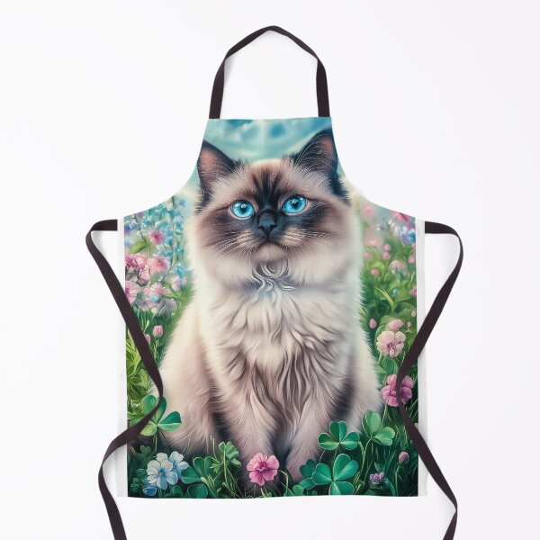 Item preview, Ragdoll Cat in a Flower Meadow designed and sold by PetsArt.