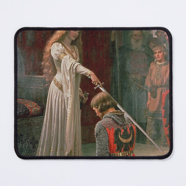 Item preview, The Accolade – Edmund Blair Leighton Chivalry Medieval Knighting Ceremony (1901) designed and sold by Art Outlaws.