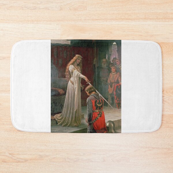 Item preview, The Accolade – Edmund Blair Leighton Chivalry Medieval Knighting Ceremony (1901) designed and sold by Art Outlaws.
