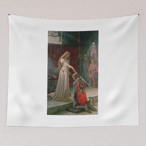 Item preview, The Accolade – Edmund Blair Leighton Chivalry Medieval Knighting Ceremony (1901) designed and sold by Art Outlaws.