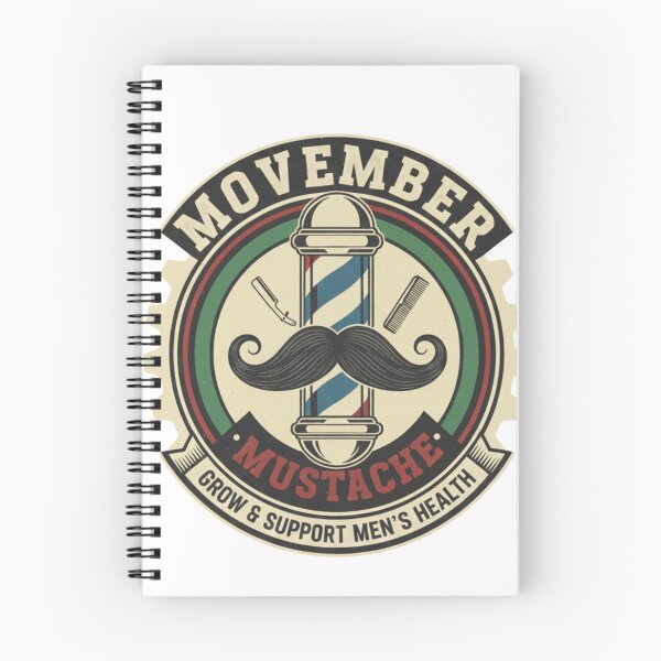 Item preview, Movember Barber Pole Mustache - Classic Grooming & Men's Health Awareness designed and sold by Wear Sculpt.