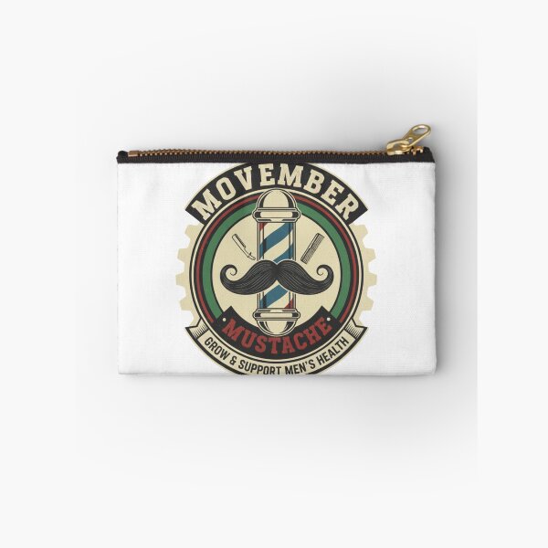 Item preview, Movember Barber Pole Mustache - Classic Grooming & Men's Health Awareness designed and sold by Wear Sculpt.