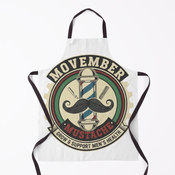 Item preview, Movember Barber Pole Mustache - Classic Grooming & Men's Health Awareness designed and sold by Wear Sculpt.