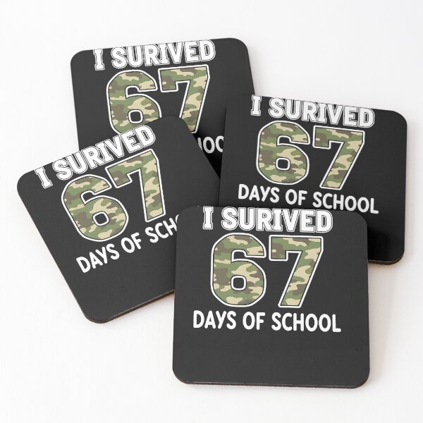 Item preview, Camo I Survived 67 Six Seven Days Of School Teacher 6 7 Meme designed and sold by TalalosART.
