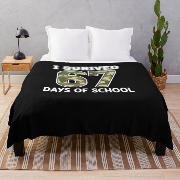 Item preview, Camo I Survived 67 Six Seven Days Of School Teacher 6 7 Meme designed and sold by TalalosART.