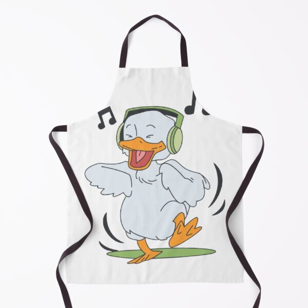 Item preview, Happy Dancing Duck with Headphones Art designed and sold by Templateloom.
