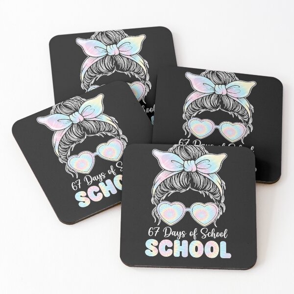 Item preview, Funny 67 Days Of School Cute Girl Six Seven Messy Bun 6 7 designed and sold by TalalosART.