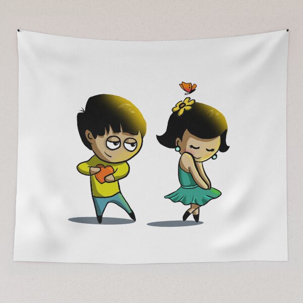 Item preview, Cute Love Couple designed and sold by GenzShoppingHub.