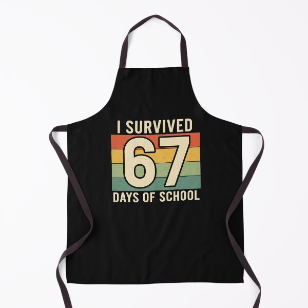 Item preview, Funny Retro Vintage I Survived 67 Days Of School 67 Meme designed and sold by TalalosART.