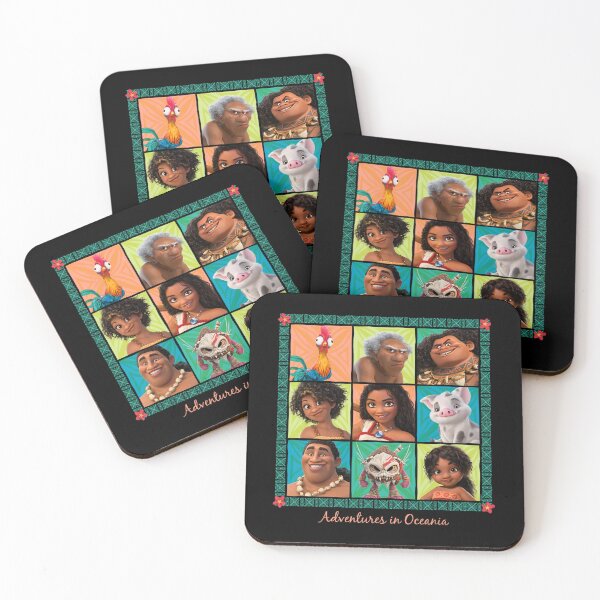 Item preview, Maui Tropical Adventure Grid – Colorful Island Illustration designed and sold by houpdrebesn.