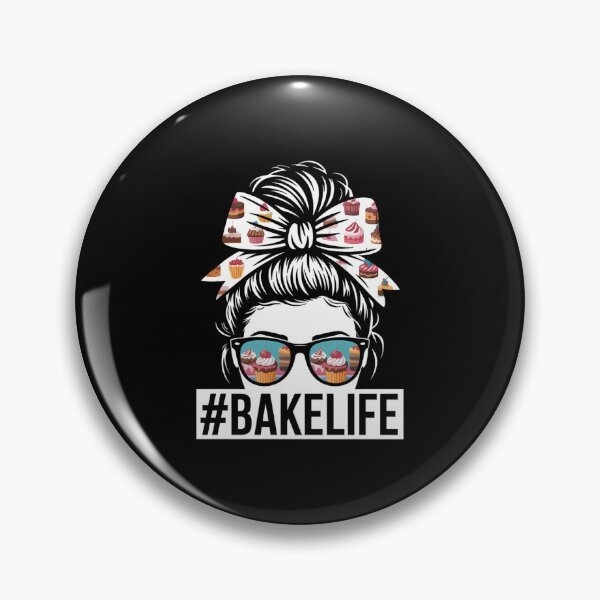 Item preview, Baker Messy Bun Hair baking funny Pastry baker Chef designed and sold by Turbotine.
