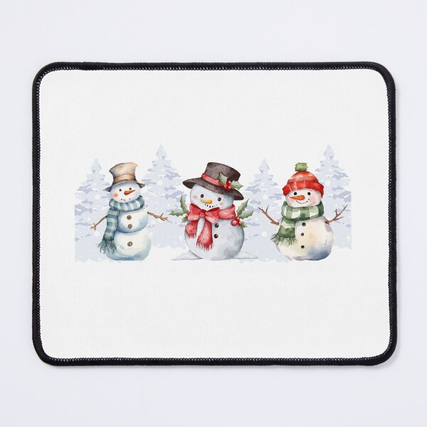 Item preview, Smiling Snowmen – Winter Illustration designed and sold by iamKRUK.