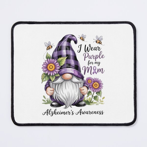 Item preview, I Wear Purple For My Mom Gnome Alzheimer'S Awareness designed and sold by TorjeARTStore.