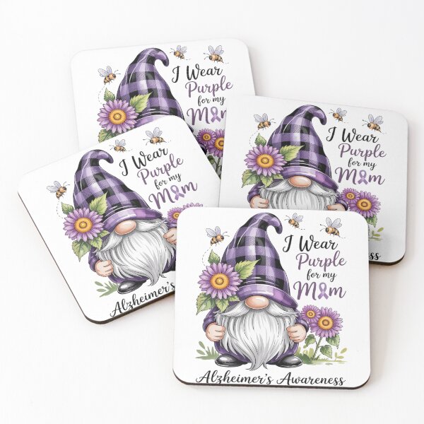 Item preview, I Wear Purple For My Mom Gnome Alzheimer'S Awareness designed and sold by TorjeARTStore.
