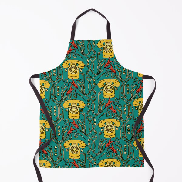Item preview, Retro Nouveau is calling - teal-ochre designed and sold by kobyakov.
