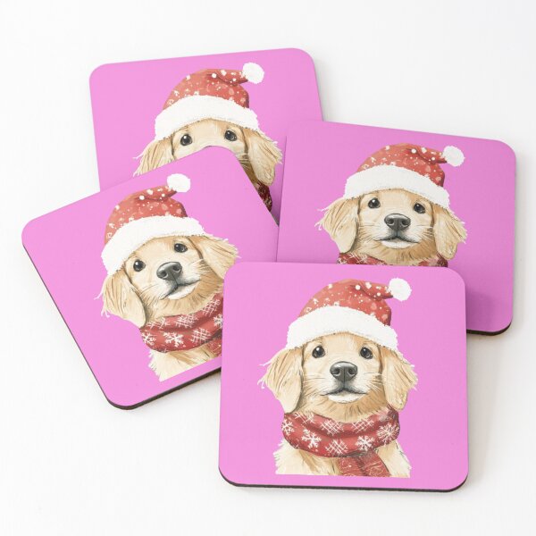 Item preview, Ilustración de un lindo cachorro navideño con gorro de Papá Noel designed and sold by Kruti Collection.