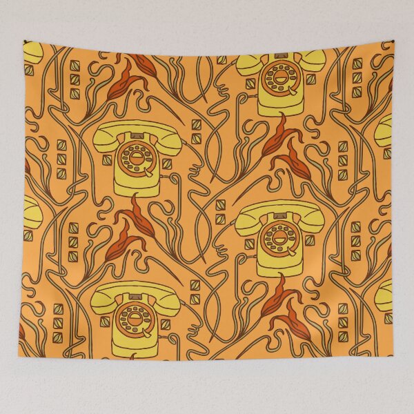 Item preview, Retro Nouveau is calling - orange-yellow designed and sold by kobyakov.