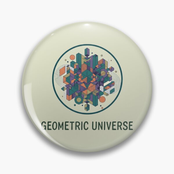 Item preview, Geometric Universe – Abstract 3D Shapes in Vibrant Colors designed and sold by Dogandesighn.