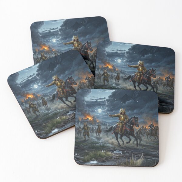 Item preview, Toyotomi Hideyoshi — The Path of Flame | Japanese Warlord Art / 豊臣秀吉 ― 炎の覇道 designed and sold by Mori-no-Akari.