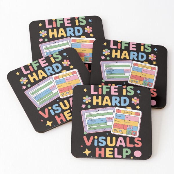 Item preview, Life Is Hard Visuals Help Special Education Teacher SPED designed and sold by LapFemile.