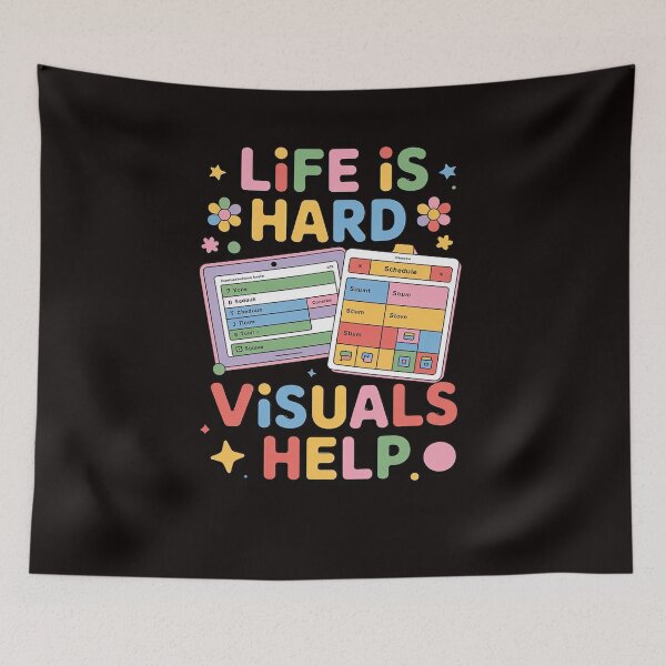 Item preview, Life Is Hard Visuals Help Special Education Teacher SPED designed and sold by LapFemile.
