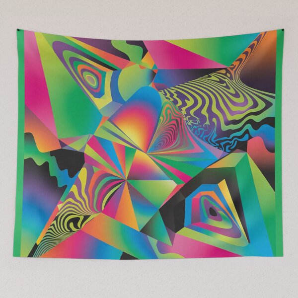 Item preview, A photograph of a psychedelic abstract painting. designed and sold by Lilashakti ⭐️ ⭐️ ⭐️ ⭐️ ⭐️.