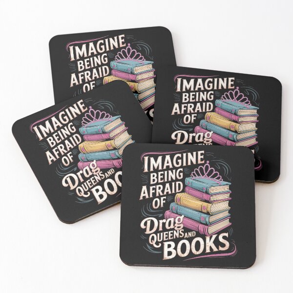 Item preview, Imagine Being Afraid Of Drag Queens And Books LGBT Pride designed and sold by TorjeARTStore.