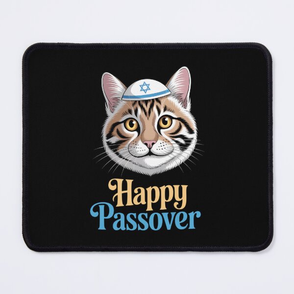 Item preview, Passover Happy Passover Cat Funny Seder Jewish Holiday designed and sold by Bandikonsalez.