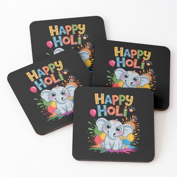Item preview, Happy Holi Festival India Color Elephant Hindu designed and sold by Bandikonsalez.