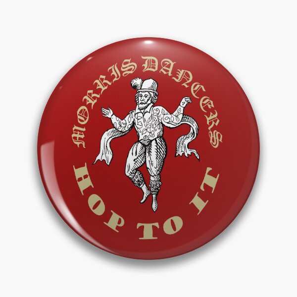 Item preview, Morris Men Hop To It Fun Vintage Illustration Beige Text designed and sold by taiche.