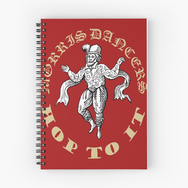 Item preview, Morris Men Hop To It Fun Vintage Illustration Beige Text designed and sold by taiche.