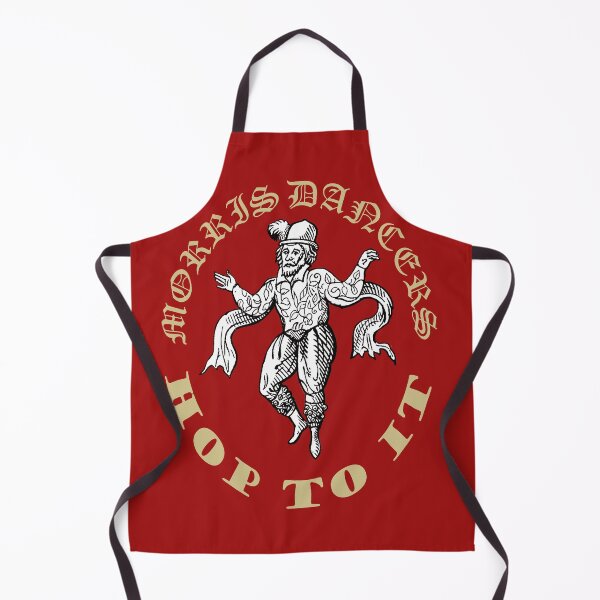 Item preview, Morris Men Hop To It Fun Vintage Illustration Beige Text designed and sold by taiche.