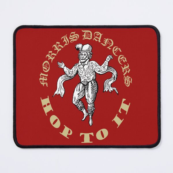 Item preview, Morris Men Hop To It Fun Vintage Illustration Beige Text designed and sold by taiche.