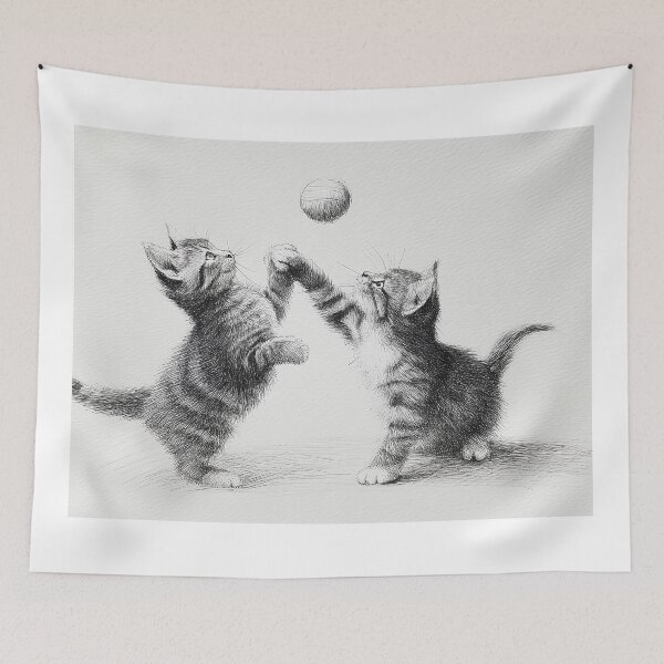 Item preview, PLAYFUL KITTENS illustration .2 designed and sold by lautir.