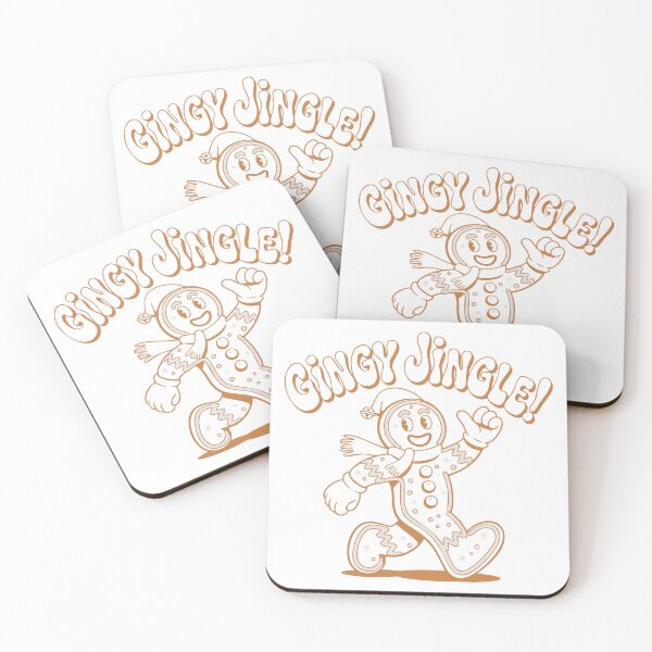 Item preview, Gingy Jingle – Retro Gingerbread Cookie Illustration designed and sold by Mdozet.