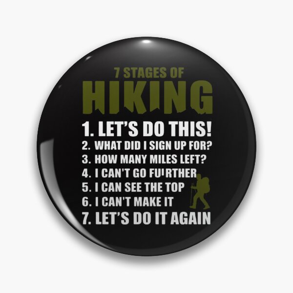 Item preview, 7 Stages of Hiking Outdoor Hiker Men Women designed and sold by MuteElevent.