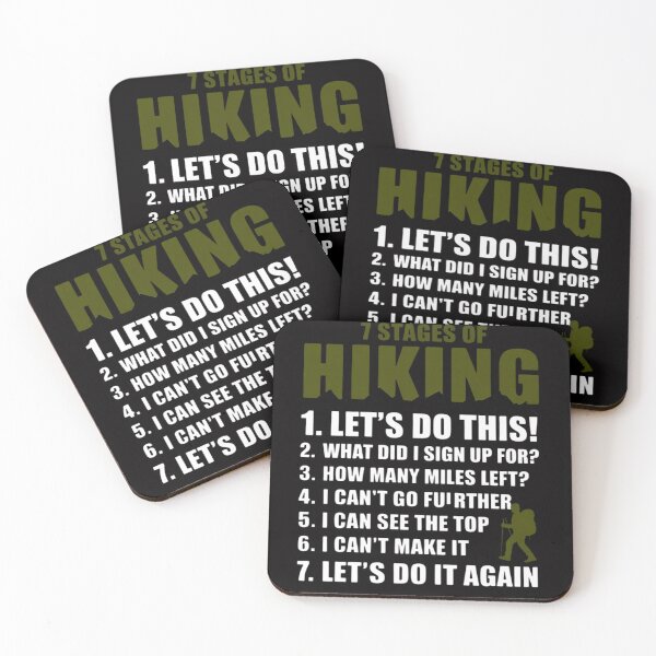 Item preview, 7 Stages of Hiking Outdoor Hiker Men Women designed and sold by MuteElevent.