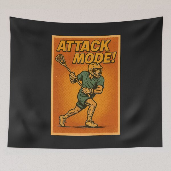 Item preview, Attack Mode Lacrosse Vintage designed and sold by SidTastic .