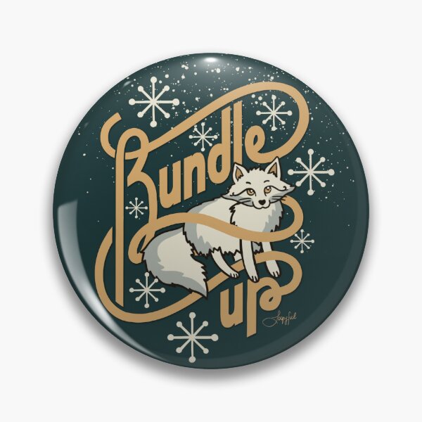 Item preview, Bundle up! A wintery and cute artwork inspired by the Arctic Fox designed and sold by Loopyful Design.