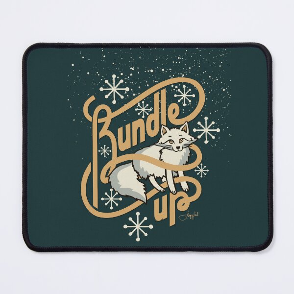 Item preview, Bundle up! A wintery and cute artwork inspired by the Arctic Fox designed and sold by Loopyful Design.