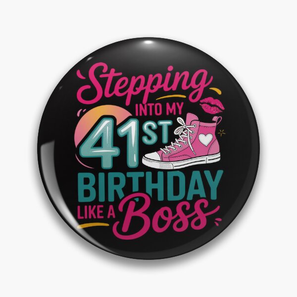 Item preview, 41st Birthday Like A Boss Step Pink 41 Bday Women Gift designed and sold by MuteElevent.