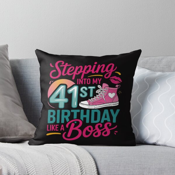 Item preview, 41st Birthday Like A Boss Step Pink 41 Bday Women Gift designed and sold by MuteElevent.
