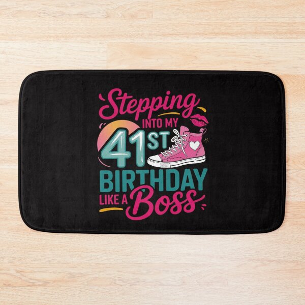Item preview, 41st Birthday Like A Boss Step Pink 41 Bday Women Gift designed and sold by MuteElevent.