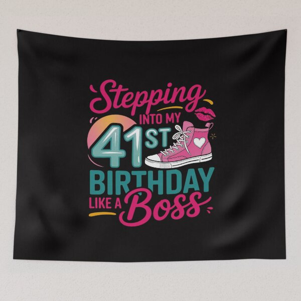Item preview, 41st Birthday Like A Boss Step Pink 41 Bday Women Gift designed and sold by MuteElevent.