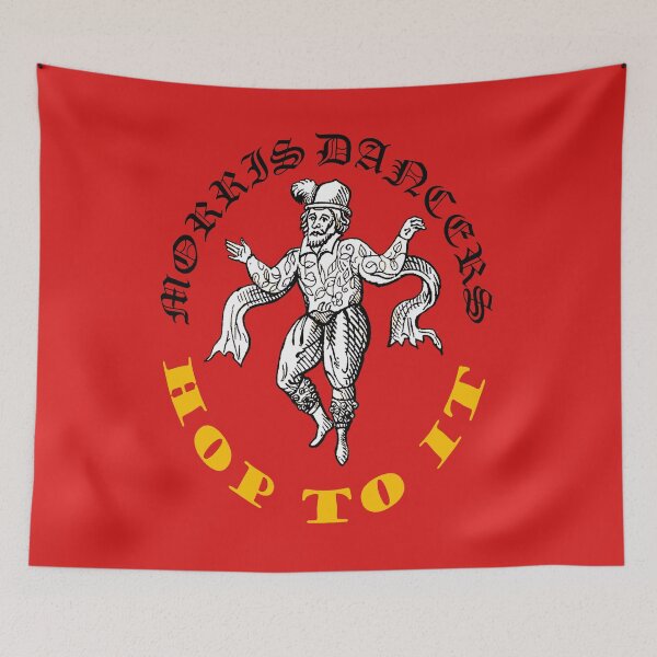 Item preview, Morris Men Hop To It Fun Vintage Illustration designed and sold by taiche.