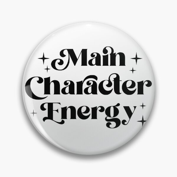 Item preview, Main Character Energy – Bold Motivational Quote designed and sold by AuraByMarv.