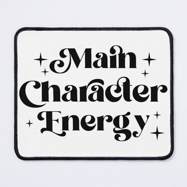 Item preview, Main Character Energy – Bold Motivational Quote designed and sold by AuraByMarv.